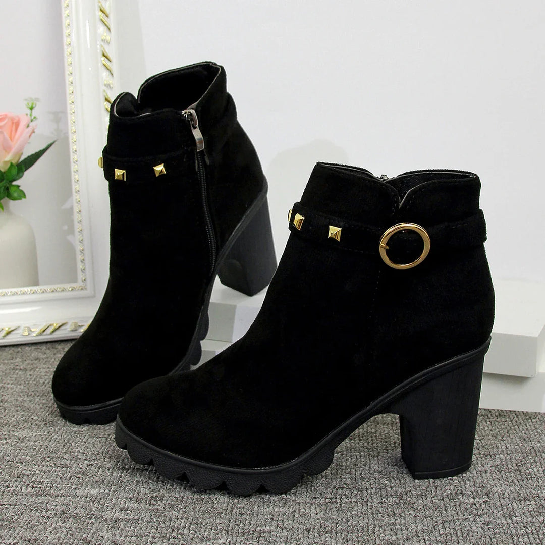 Valera Botas de Bloco com Studs