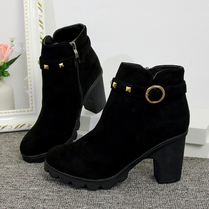 Valera Botas de Bloco com Studs