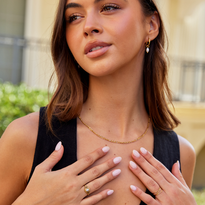 Aitana - Anel de Pérolas Vintage